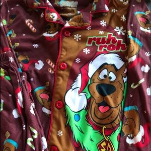 CHRISTmas Scooby Doo PJ set boy or girl size 10 12